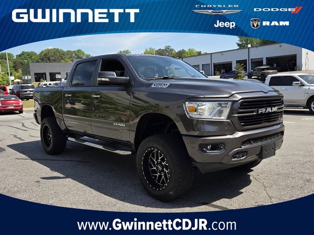 Gray (Granite Crystal Metallic Clearcoat) 2019 RAM 1500 Big Horn Crew Cab 4WD Pickup Truck Four-Wheel Drive 8-Speed Automatic
