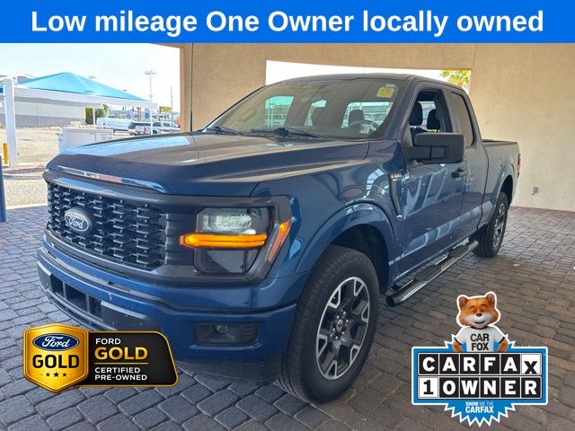 Atlas Blue Metallic 2024 Ford F-150 Pickup Truck Four-Wheel Drive Automatic