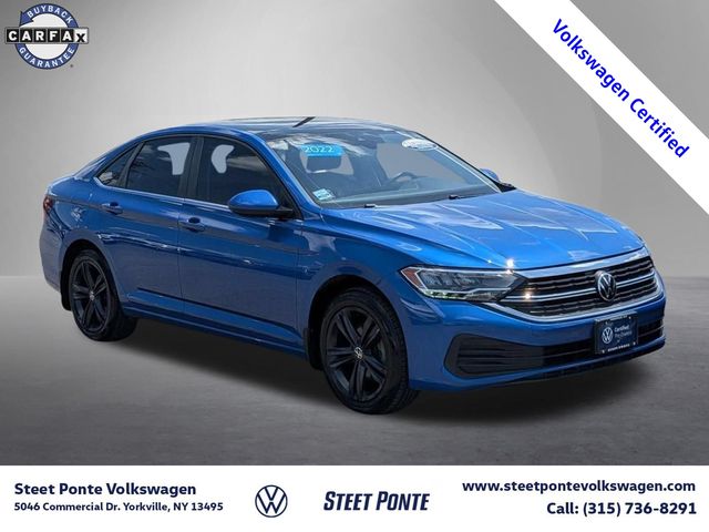 Rising Blue Metallic 2022 Volkswagen Jetta Sedan Front-Wheel Drive 8-Speed Automatic