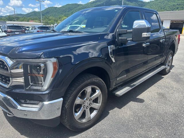 Blue Metallic 2021 Ford F-150 King Ranch SuperCrew 4WD Pickup Truck Four-Wheel Drive Automatic