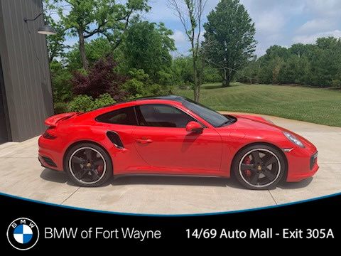 Guards Red 2019 Porsche 911 Turbo Coupe AWD Coupe All-Wheel Drive 7-Speed Automatic