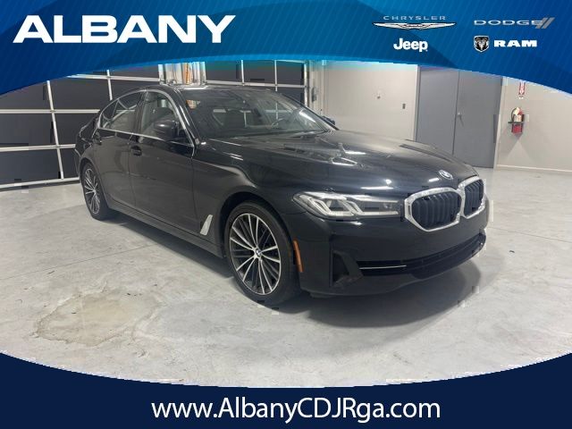 Jet Black 2023 BMW 5 Series Sedan Rear-Wheel Drive 8-Speed Automatic