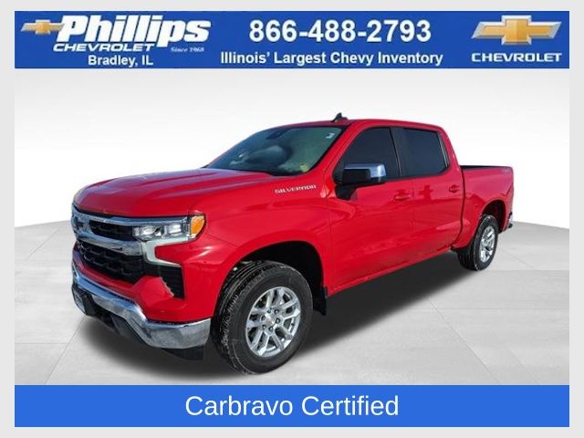 Red Hot 2023 Chevrolet Silverado 1500 Pickup Truck Four-Wheel Drive Automatic
