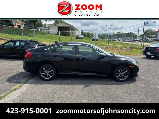 Black 2019 Honda Civic Sedan Front-Wheel Drive Continuously Variable Transmission