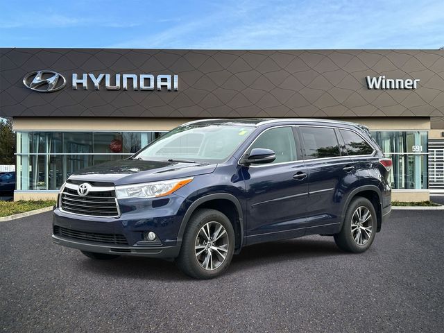 Nautical Blue Metallic 2016 Toyota Highlander SUV / Crossover All-Wheel Drive 6-Speed Automatic Overdrive