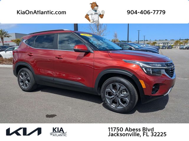 Mars Orange 2024 Kia Seltos S AWD SUV / Crossover All-Wheel Drive Continuously Variable Transmission