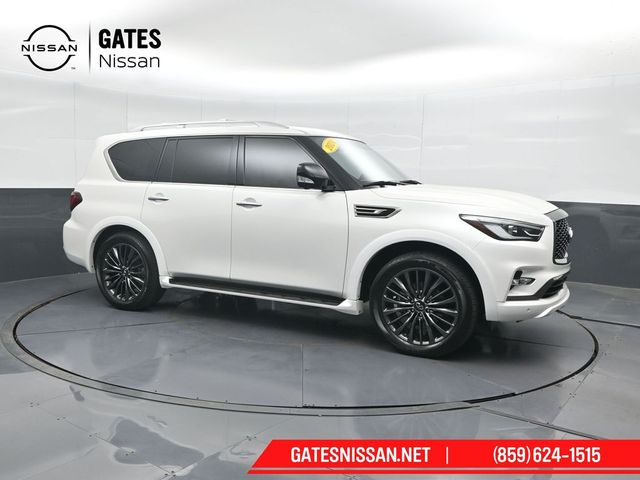Moonstone White 2024 INFINITI QX80 Sensory 4WD SUV / Crossover All-Wheel Drive 7-Speed Automatic