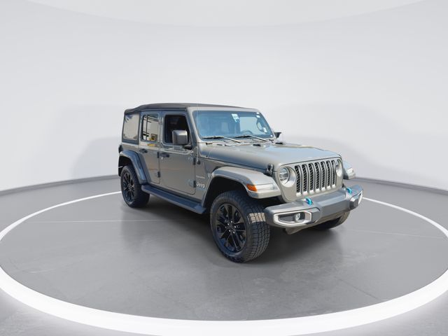 Used 2022 Gray Jeep Unlimited Sahara 4xe image 2