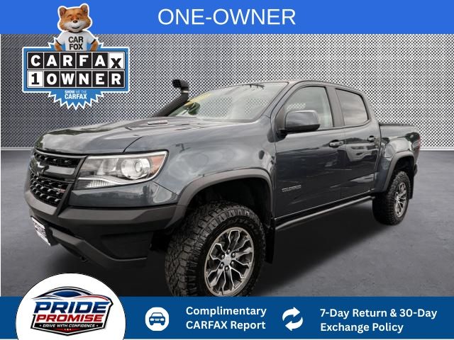 Shadow Gray Metallic 2019 Chevrolet Colorado Pickup Truck Four-Wheel Drive 6-Speed Automatic