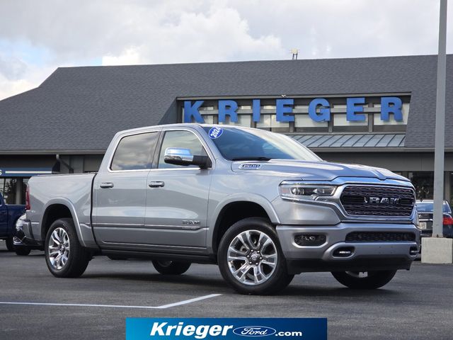 Billet Silver Metallic Clearcoat 2024 RAM 1500 Limited Crew Cab 4WD Pickup Truck Four-Wheel Drive 8-Speed Automatic