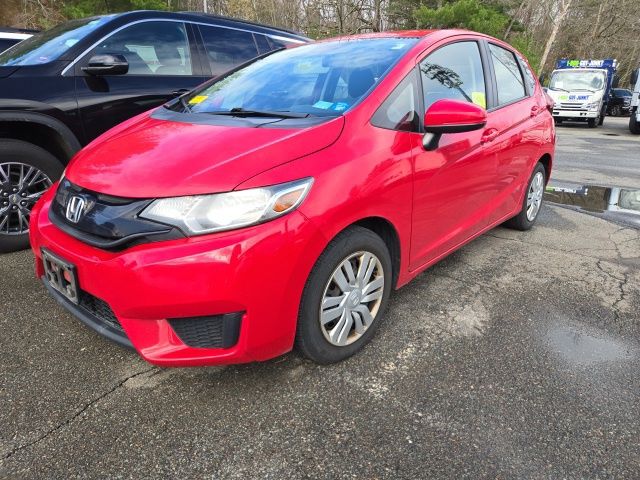 Red 2017 Honda Fit LX Hatchback Front-Wheel Drive Continuously Variable Transmission