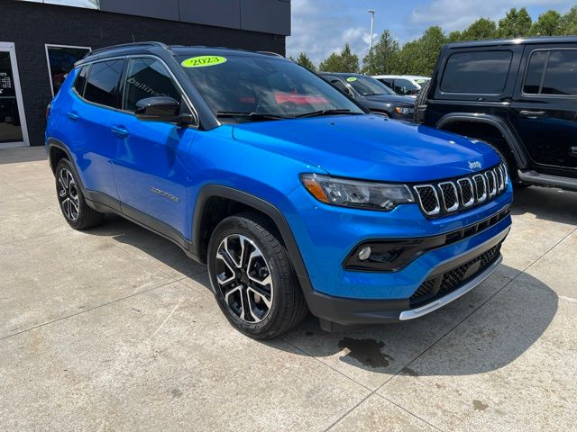 Laser Blue Pearlcoat 2023 Jeep Compass SUV / Crossover Four-Wheel Drive 8-Speed Automatic