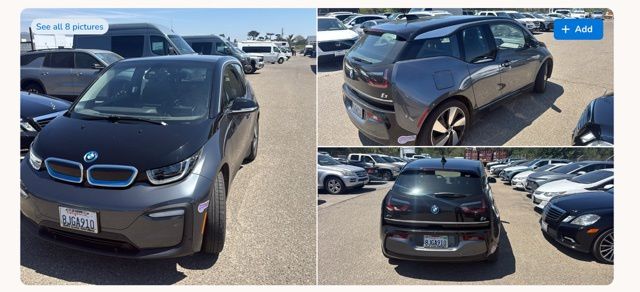 Mineral Gray Metallic w/BMW i Frozen Blue Accent 2019 BMW i3 Wagon Rear-Wheel Drive Automatic