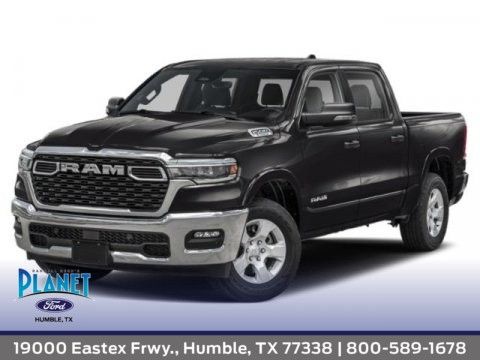 Diamond Black 2025 RAM 1500 Pickup Truck Four-Wheel Drive 8-Speed Automatic