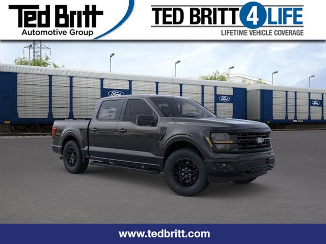 Black 2026 Ford F-150 XLT SuperCrew 4WD Pickup Truck Four-Wheel Drive Automatic