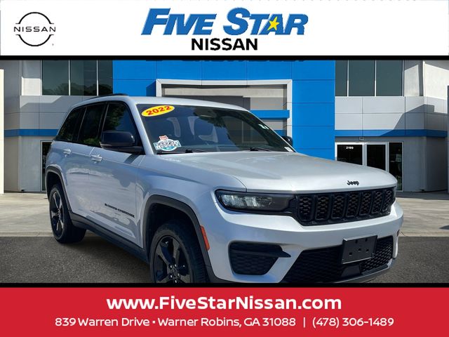 Silver 2022 Jeep Grand Cherokee SUV / Crossover Four-Wheel Drive 8-Speed Automatic