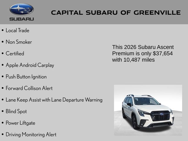 Used 2026 White Subaru Premium image 9