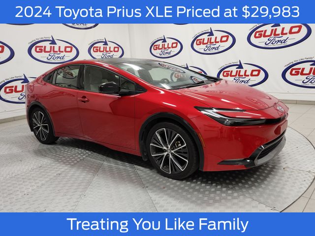 Supersonic Red 2024 Toyota Prius XLE FWD Hatchback Front-Wheel Drive Continuously Variable Transmission