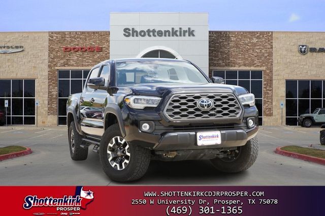 Black 2023 Toyota Tacoma TRD Sport Double Cab 4WD Pickup Truck Four-Wheel Drive 6-Speed Automatic