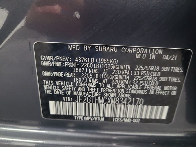 2021 – Subaru – Crosstrek