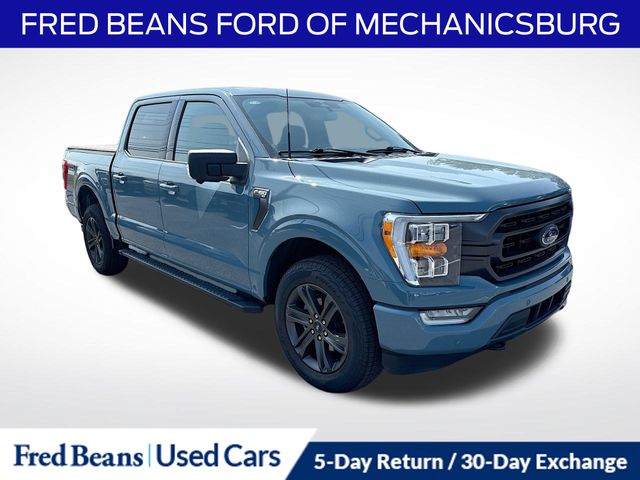 Blue 2023 Ford F-150 Pickup Truck Four-Wheel Drive Automatic