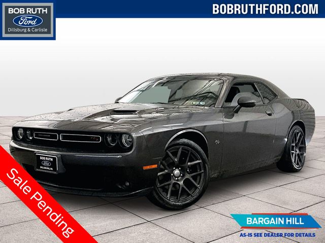 Gray (Granite Crystal Metallic Clearcoat) 2016 Dodge Challenger Coupe Rear-Wheel Drive 6-Speed Manual