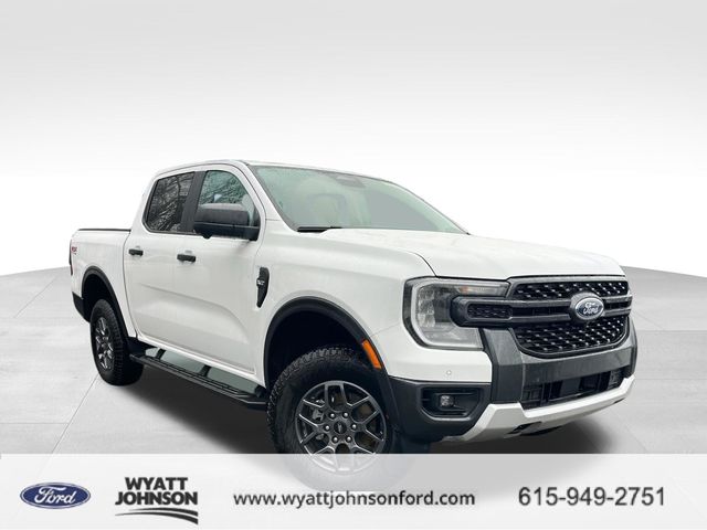 Oxford White 2025 Ford Ranger XLT SuperCrew 4WD Pickup Truck Four-Wheel Drive Automatic
