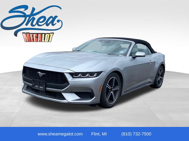 Silver Metallic 2024 Ford Mustang EcoBoost Premium Convertible RWD Convertible Rear-Wheel Drive 10-Speed Automatic