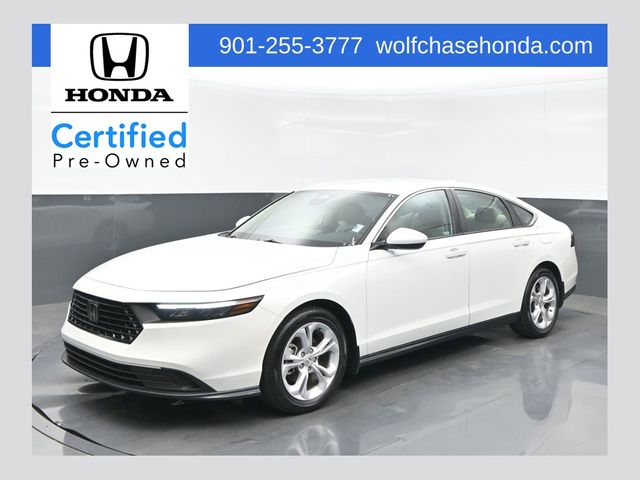 Platinum White Pearl 2024 Honda Accord Sedan Front-Wheel Drive Continuously Variable Transmission