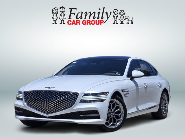 Uyuni White 2024 Genesis G80 Sedan All-Wheel Drive 8-Speed Automatic
