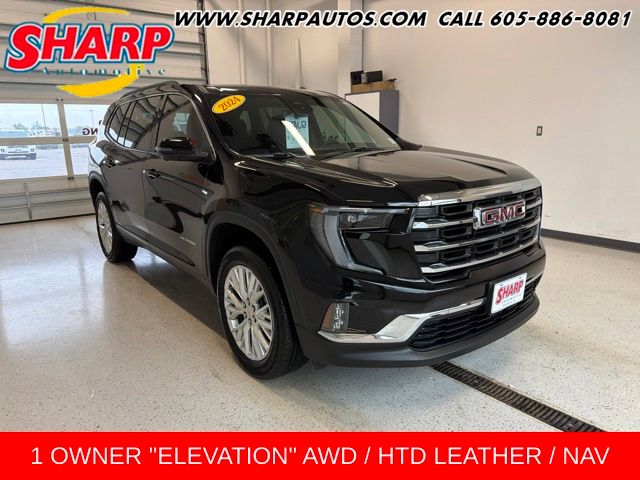 Black (Ebony Twilight Metallic) 2024 GMC Acadia SUV / Crossover Four-Wheel Drive 8-Speed Automatic