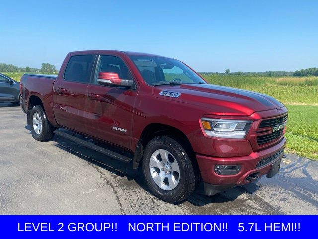 Delmonico Red Pearlcoat 2019 RAM 1500 Pickup Truck Four-Wheel Drive 8-Speed Automatic
