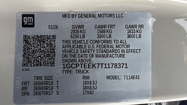 new 2026 Chevrolet Colorado car, priced at $42,860