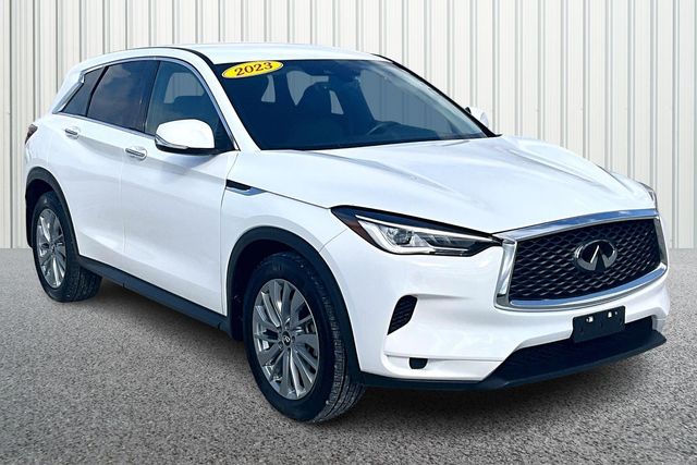 Lunar White 2023 INFINITI QX50 Pure AWD SUV / Crossover All-Wheel Drive Continuously Variable Transmission