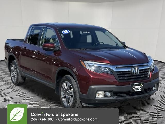 Red (Deep Scarlet Pearl) 2018 Honda Ridgeline RTL AWD Pickup Truck All-Wheel Drive 6-Speed Automatic