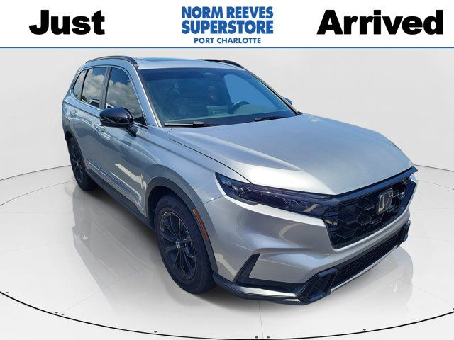 Silver Metallic 2025 Honda CR-V Hybrid SUV / Crossover Front-Wheel Drive Continuously Variable Transmission