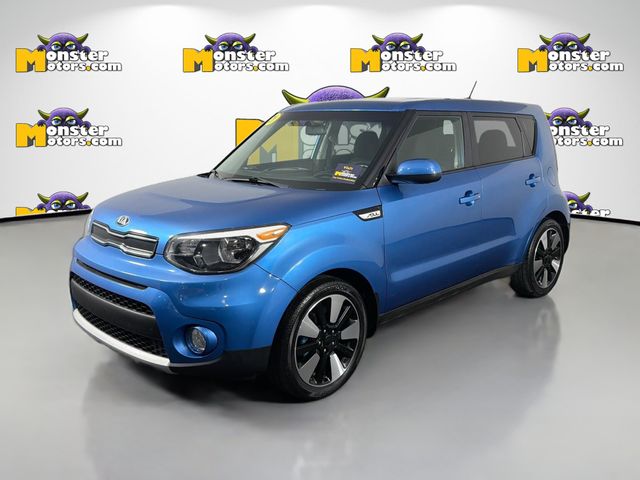 Caribbean Blue 2019 Kia Soul + FWD Wagon Front-Wheel Drive 6-Speed Automatic