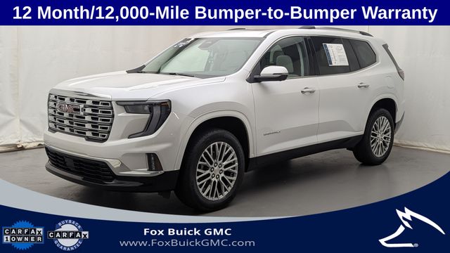 White Frost Tricoat 2024 GMC Acadia SUV / Crossover Front-Wheel Drive 8-Speed Automatic