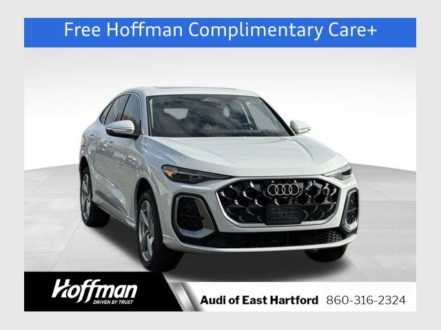 Glacier White Metallic 2025 Audi Q5 Sportback quattro Premium Plus S Line 45 TFSI Sedan All-Wheel Drive 7-Speed Automatic