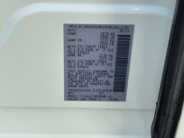 2024 Nissan Pathfinder Platinum White at Genesis of Spring
