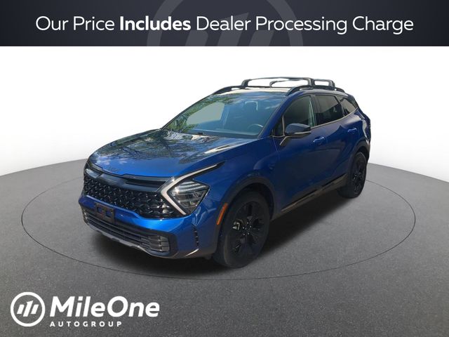 Sapphire Blue 2025 Kia Sportage SUV / Crossover All-Wheel Drive 8-Speed Automatic