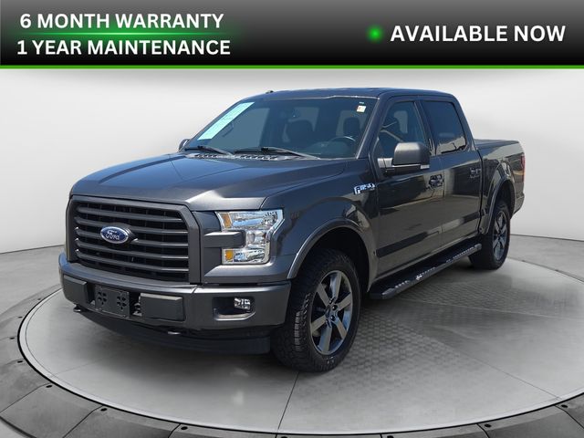 Gray 2017 Ford F-150 Pickup Truck Four-Wheel Drive Automatic