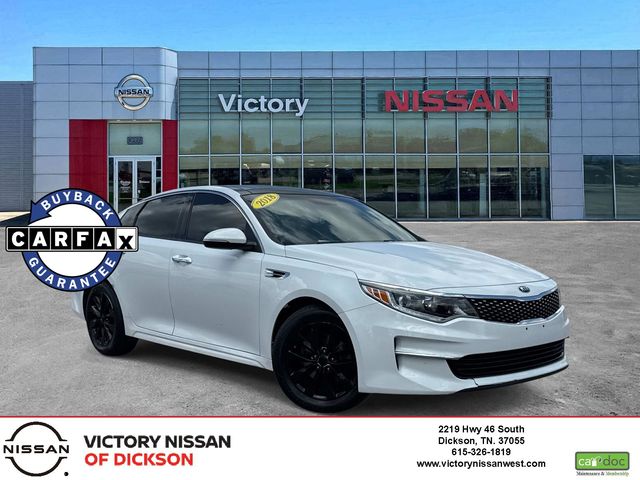 Snow White Pearl 2018 Kia Optima Sedan Front-Wheel Drive 6-Speed Automatic