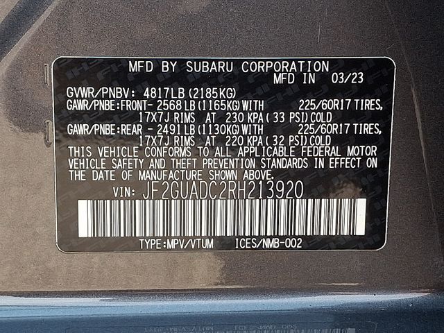 used 2024 Subaru Crosstrek car, priced at $25,802