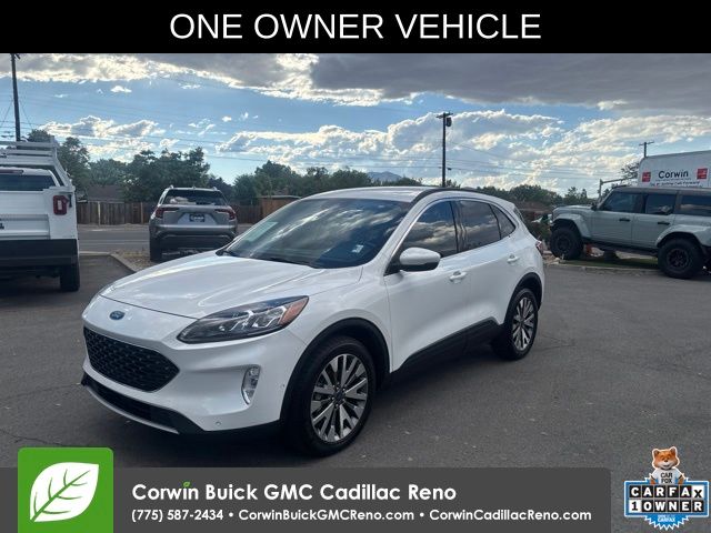 White Metallic 2020 Ford Escape SUV / Crossover All-Wheel Drive 8-Speed Automatic