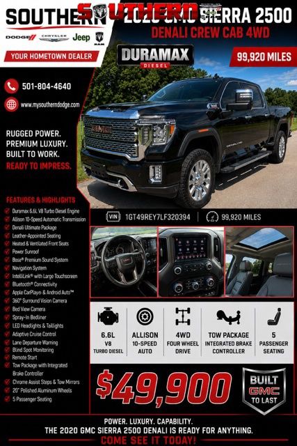 2020 GMC Sierra 2500HD Denali Crew Cab 4WD