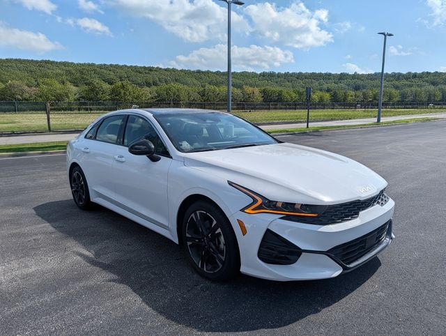 Glacial White Pearl 2023 Kia K5 Sedan Front-Wheel Drive 8-Speed Automatic
