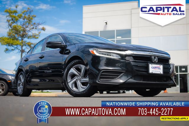 Black 2020 Honda Insight Sedan Front-Wheel Drive Continuously Variable Transmission