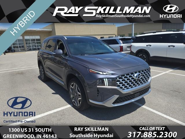 Blue 2022 Hyundai Santa Fe Hybrid Limited AWD SUV / Crossover All-Wheel Drive 6-Speed Automatic