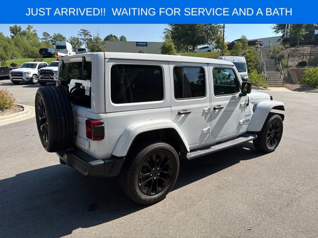 Used 2022 White Jeep Unlimited Sahara 4xe image 7